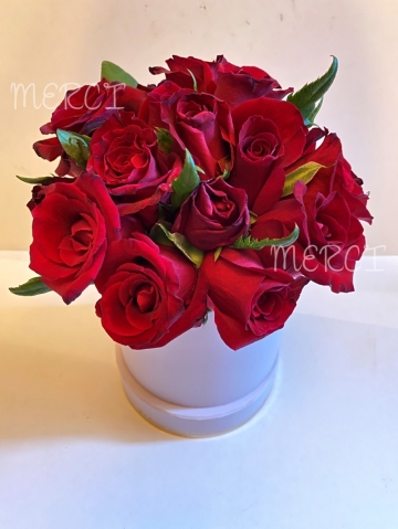**FBR02** Simply Red Rose Flower Box<br>紅色玫瑰花花盒